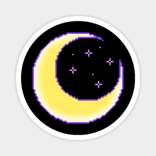 Celestial Moon Pixel Magnet